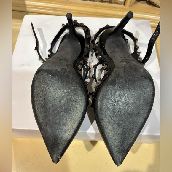 Valentino Garavani Rockstud Ankle Strap Pumps 100MM, Size: 37.5 - Picture 16 of 16